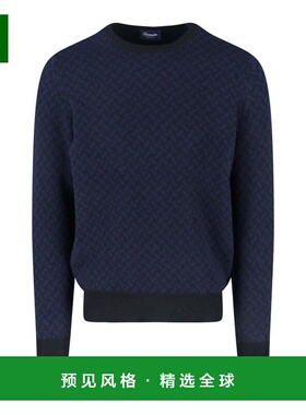 香港直邮DRUMOHR 男士针织衫 D2K103RB65 AW2025 蓝色 Cashmere s