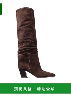 香港直邮Jimmy Choo 粗跟长筒靴 HARTSTITCHKB60HTW0