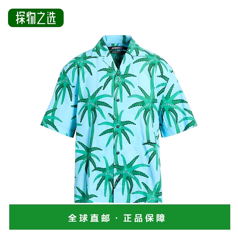 香港直邮Jacquemus 男士 花纹衬衫 blue蓝色 舒适时尚