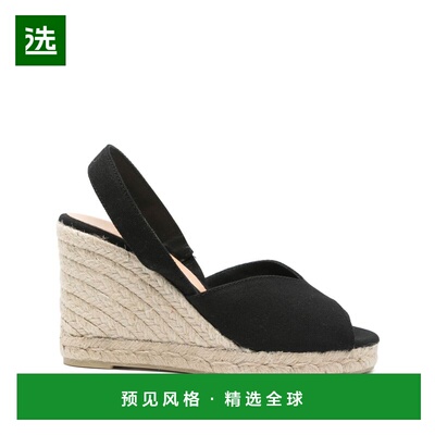 付款1h内可退 香港直邮CastaÑer 女士 Castaner 黑色平底鞋 BRISA