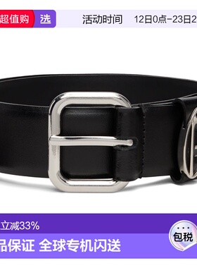 香港直邮Diesel 迪赛 男士 黑色 B-1dr Oval D Loop 腰带 X10127P