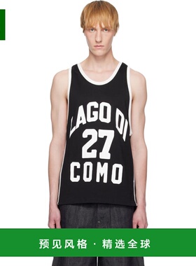 1h可退 香港直邮Rhude 男士 黑色 Como 1907 联名 Basketball 背