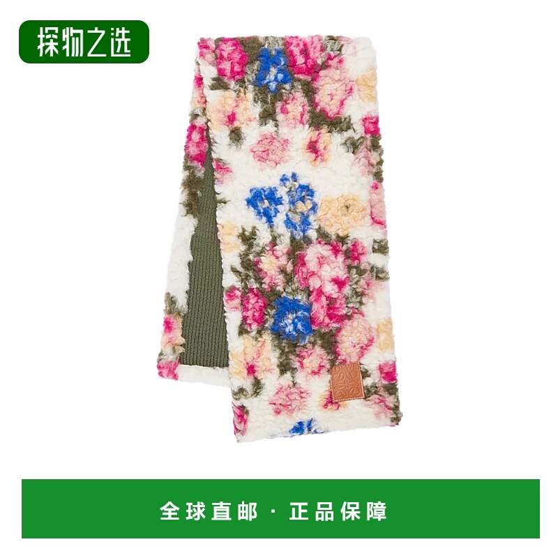 香港直邮Loewe 羊毛徽标围巾 F000914X07罗意威