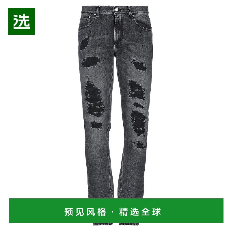 香港直邮mcqueen 亚历山大·麦昆 男士 牛仔长裤