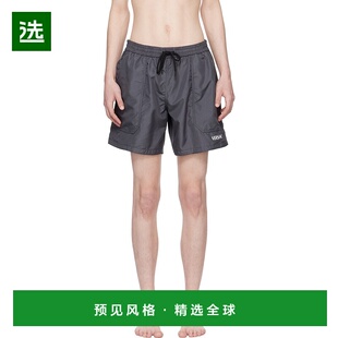 范思哲 双面泳裤 男士 Barocco 10078431A0 灰色 香港直邮Versace