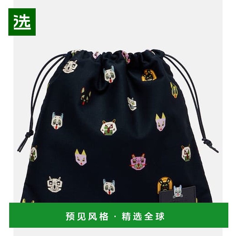 香港直邮LOEWE 罗意威 女士 x Louis Wain Cat 小号牛仔布小包