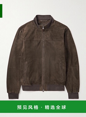 1h可退 香港直邮Canali 康钠丽 男士 绒面革短夹克 LE00298O70466