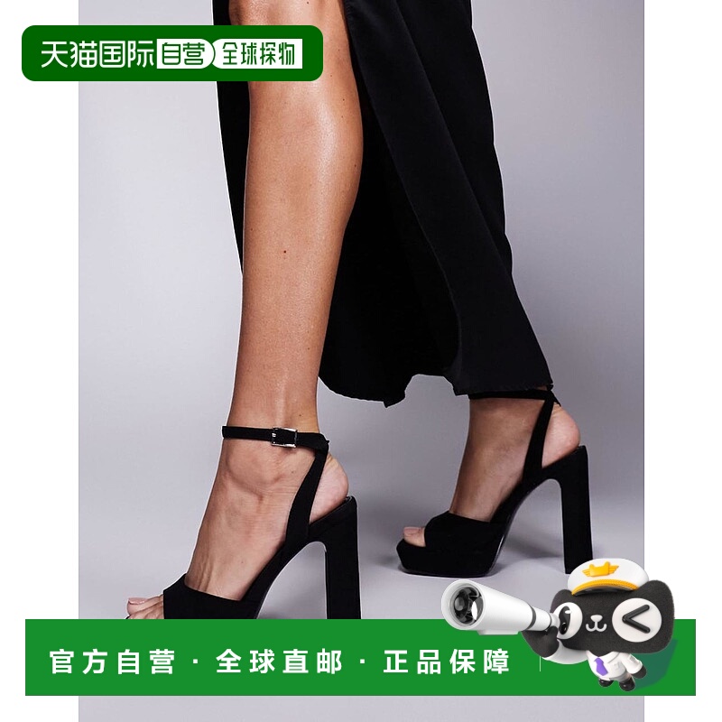 1h可退 香港直邮ASOS 女士 Naples barely there suedette 设计防