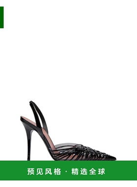 1h可退 香港直邮Amina Muaddi 女士 鞋跟黑色高跟鞋 13S361200LOR