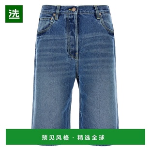 女士 五分裤 休闲裤 直筒裤 牛仔裤 欧洲直邮prada