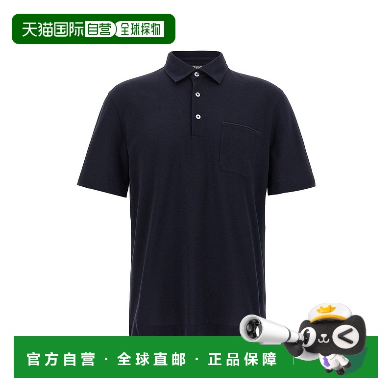 1h可退 香港直邮Zegna 杰尼亚 男士 凸纹布Polo衫 UG392A2G752B09