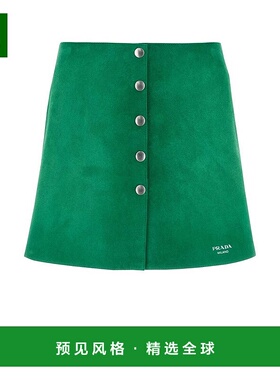 香港直邮Prada 普拉达 女士 A 字形紐扣半身裙 51897SOOO16QD