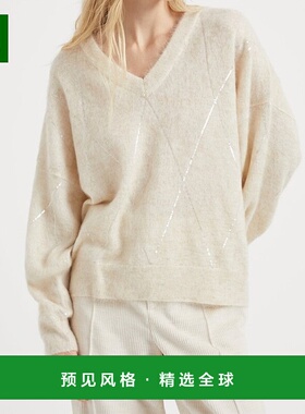 香港直邮Brunello Cucinelli 长袖羊毛羊绒针织衫 MBP110802