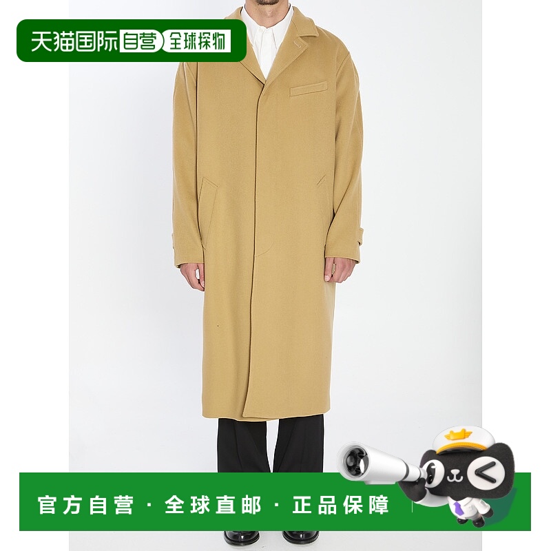 1h可退 香港直邮Celine 思琳 男士 羊毛大衣 RM03C998K brown棕色