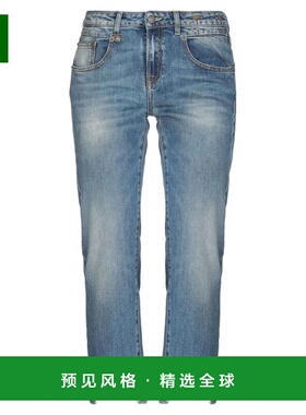 1h可退 【美国直邮】R13女士牛仔裤中腰弹力徽标褪色水洗休闲时尚