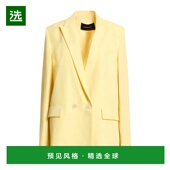 香港直邮Fabiana 外套 Filippi 1h可退 女士 西装 yellow黄色 舒适