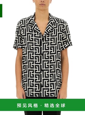 香港直邮Balmain 巴尔曼 男士 字母印花睡衣衬衫 FH1HN011VD01