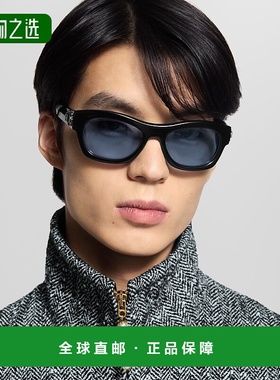 自营欧洲直邮LV路易威登 Frog系列男士蓝色醋酸纤维方形太阳镜