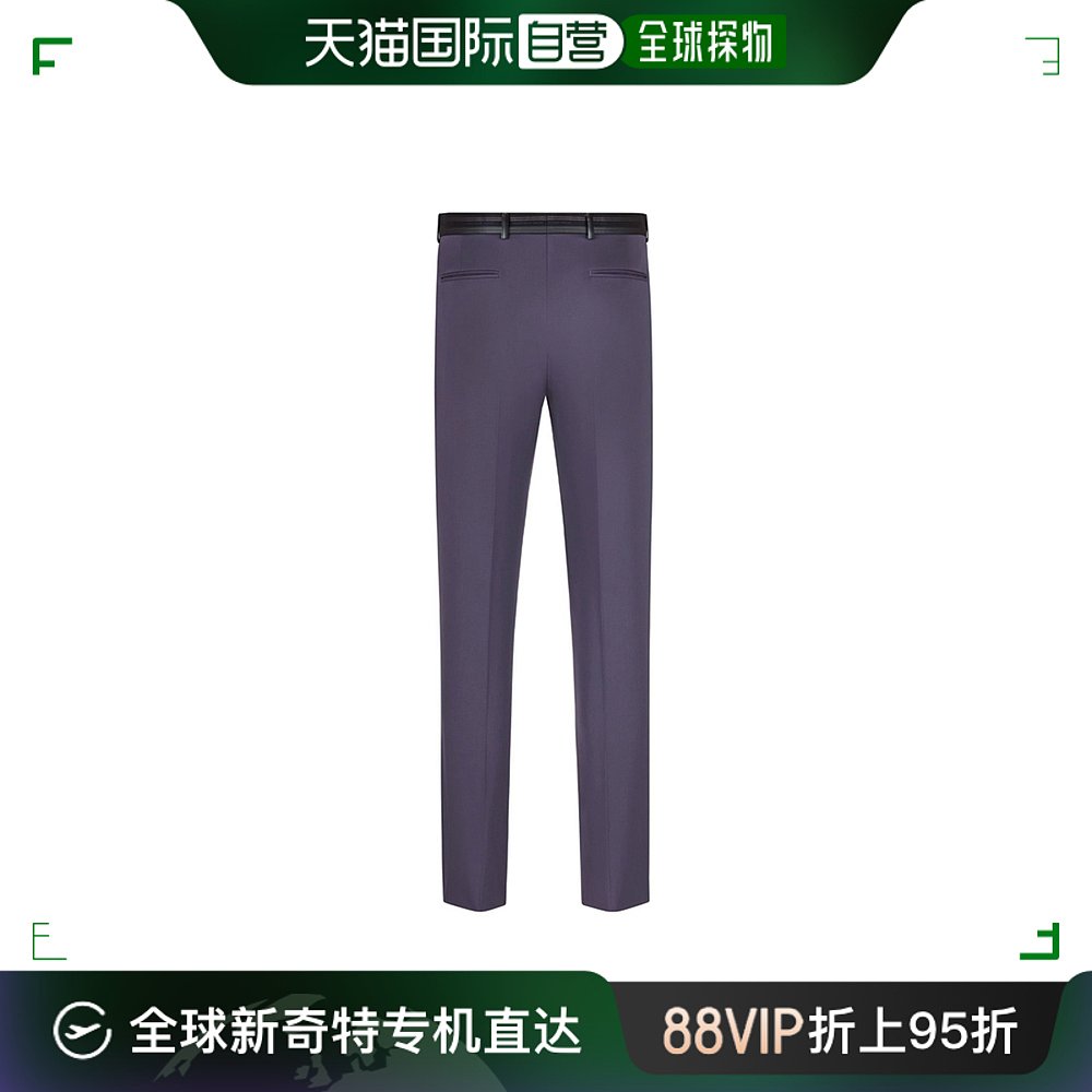 香港直邮DIOR HOMME男士海军蓝色羊毛直筒休闲裤 033C114C-4739-