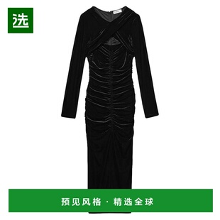 1h可退 【美国直邮】REISS女士连衣裙圆领长袖中长款修身时尚 优