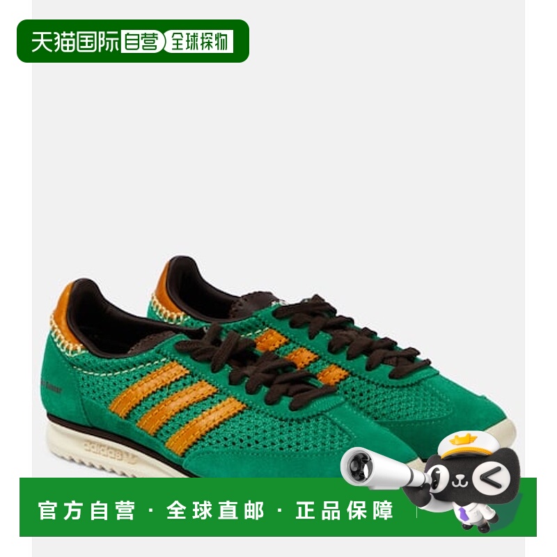 1h可退 香港直邮adidas 阿迪达斯 女士 x Wales Bonner SL72 绒面