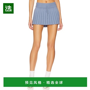 1h可退 香港直邮Danielle Guizio 女士 Cielo 褶裥迷你半身裙 F22