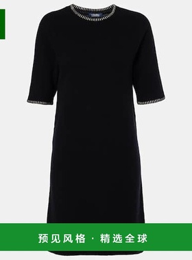 1h可退 香港直邮'S Max Mara 女士 Denny 羊毛羊绒中长连衣裙