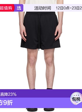 1h可退 香港直邮Represent 男士 黑色短裤 MLM71025 black黑色 舒