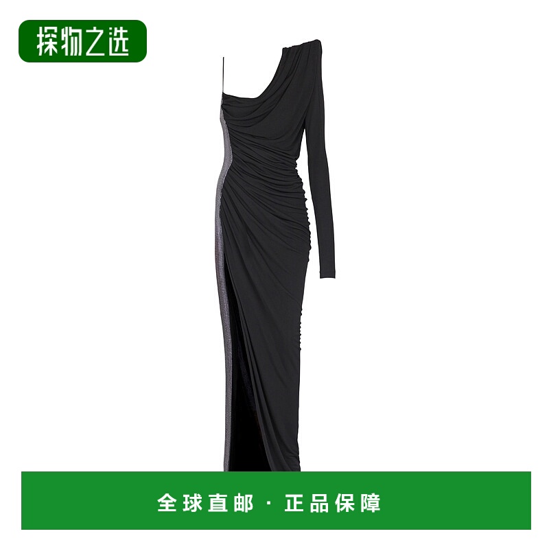 香港直邮Balmain 单肩连衣裙 EF0RR965PD03长裙