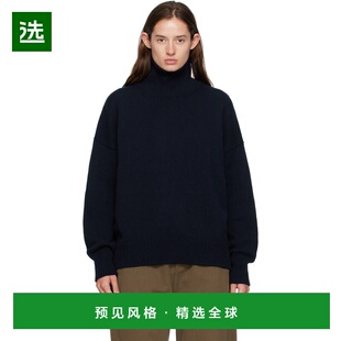 1h可退 香港直邮DAUGHTER 女士 海军蓝 Balla Rollneck 高领毛衣