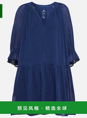 1h可退 香港直邮Velvet 女士 棉质迷你连衣裙 000375 blue蓝色 舒