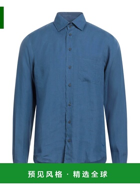 1h可退 香港直邮Sease 男士 纯色衬衫 blue蓝色 舒适时尚