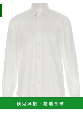 香港直邮BARBA 男士衬衫 D2U12P01470070001 SS2025 白色 Honeyco