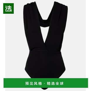 连帽针织连体衣 1h可退 女士 巴尔曼 black黑色 香港直邮Balmain