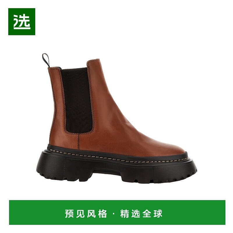 香港直邮Hogan 圆头切尔西靴 HXW6480FC30KXT