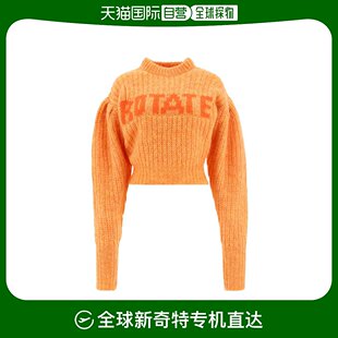 短款 毛衣 徽标泡泡袖 香港直邮ROTATE RT1515131145Orange