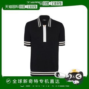 BH1GB023KE92短袖 香港直邮Balmain 衫 字母组合提花 条纹 Polo
