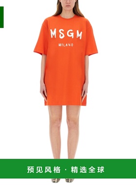 香港直邮MSGM 女士连衣裙 3841MDA51025700217 SS2025 红色
