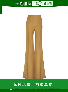 香港直邮Chloe 棉质斜纹布喇叭裤 CH24APA34043休闲裤直筒裤