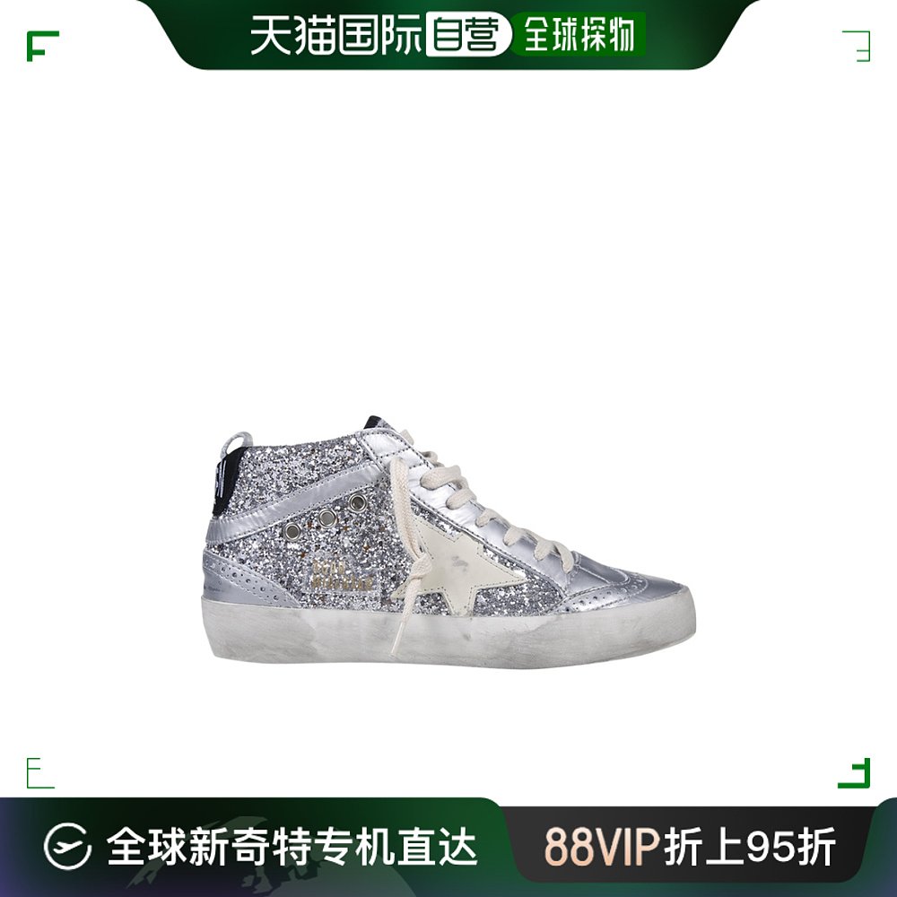 香港直邮Golden Goose Deluxe Brand徽标高帮运动鞋 GWF00122.F0