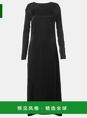 香港直邮The Row 女士 Cati 长款连衣裙 black黑色 舒适时尚