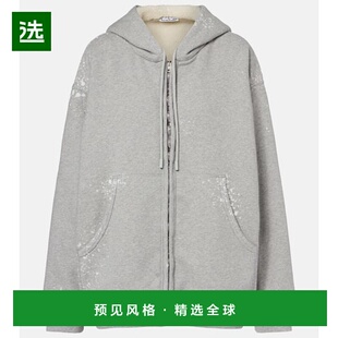 香港直邮Acne Studios 艾克妮 女士徽标拉链连帽衫 卫衣
