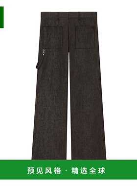 香港直邮Courreges 腰带环牛仔裤 325DPA414DE0044直筒裤