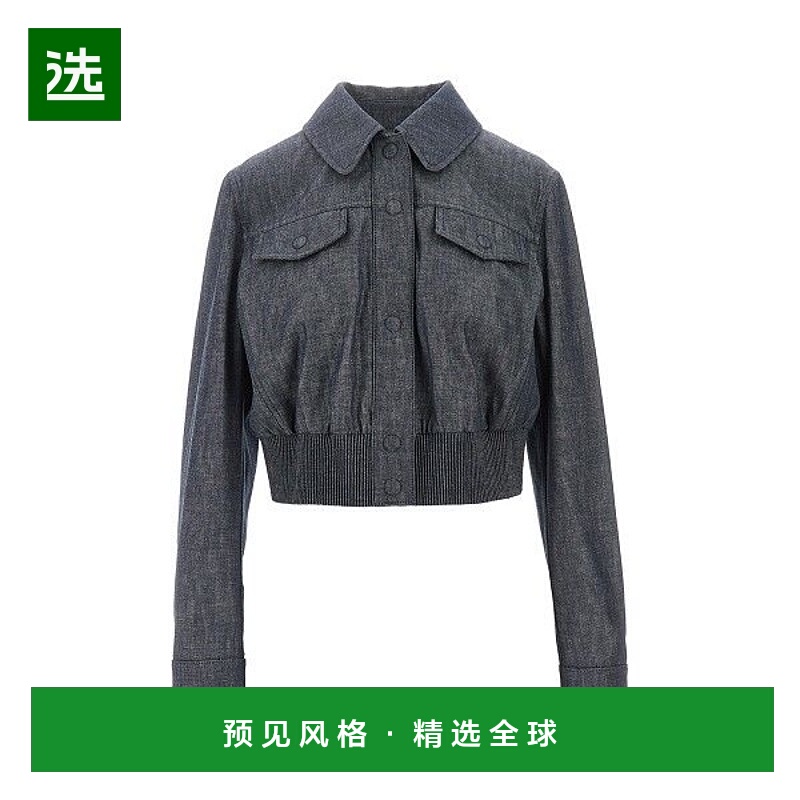 香港直邮Fendi 芬迪 女士 鬆緊腰短版飛行員夾克 FLF831AVF2