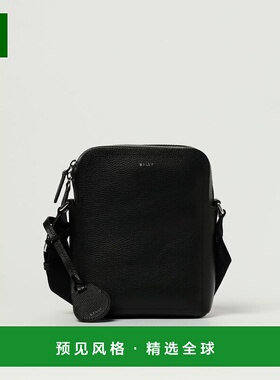 1h可退 香港直邮BALLY 男士斜挎包 MAC06GVT710U901P AW2025 黑色