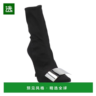1h可退 香港直邮Sergio Rossi 塞乔·罗西 女士 脚踝靴 black黑色