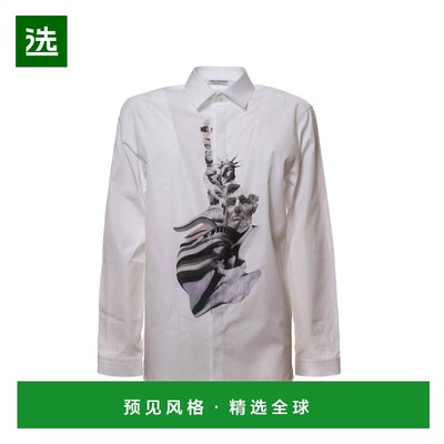 香港直邮NEIL BARRETT 男士衬衫 PBCM611SB011S03WHITE SS2025