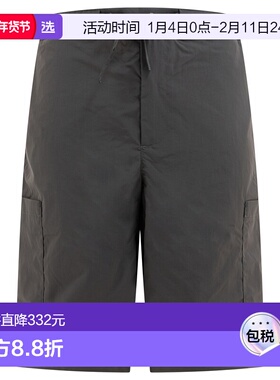 1h可退 香港直邮GR10K 男士 抽绳束腰短裤 BG112102DF30 grey灰色