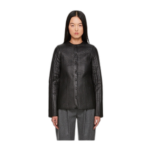 香港直邮Toteme 长袖皮夹克 234WRTWOU202LE0026