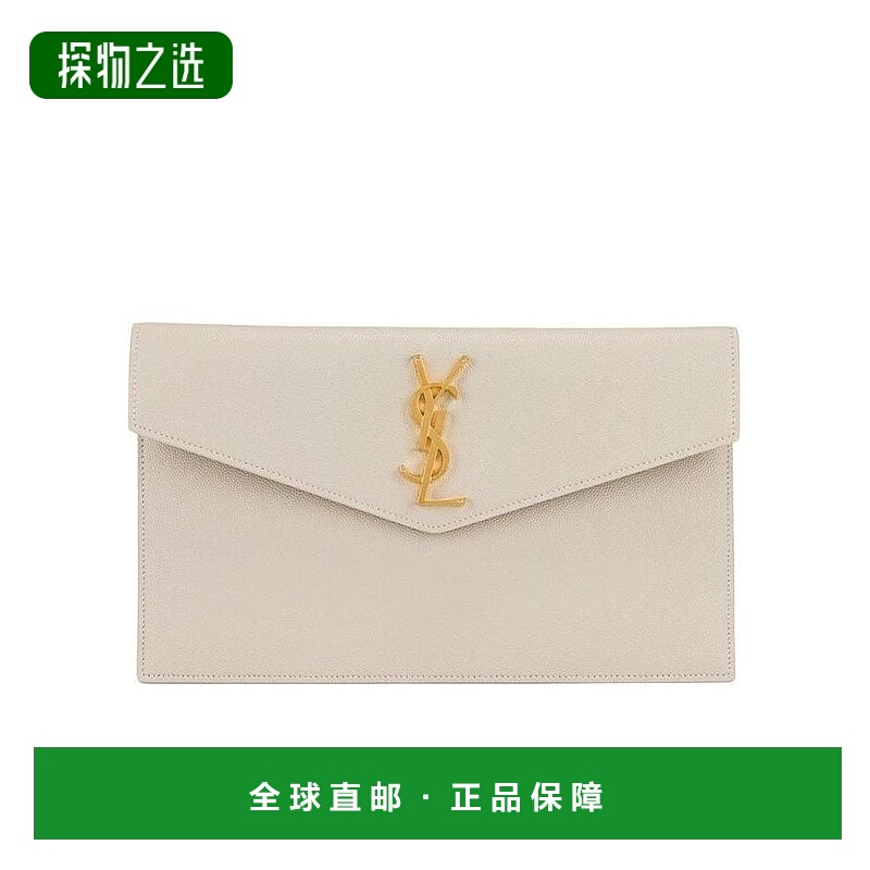 香港直邮Saint Laurent UPTOWN 粒面压印皮革手拿包 5657391GF0J